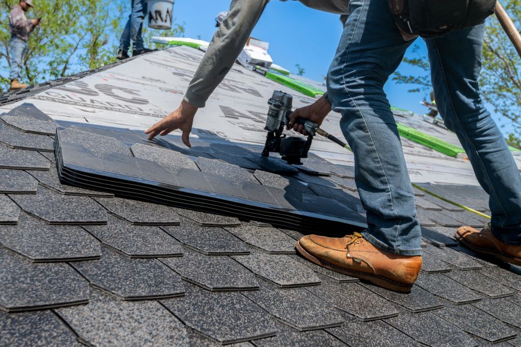 New asphalt shingle roof installation on a North Texas home - Roofing & Restoration of North Texas